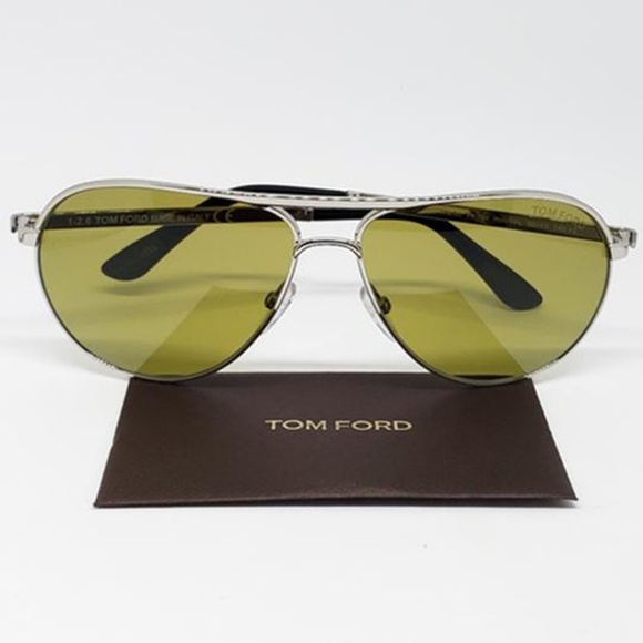 Tom Ford Silver w/Green Anti-Reflective Lens - Picture 2 of 5